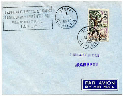 Premier vol Raiatea-Papeete