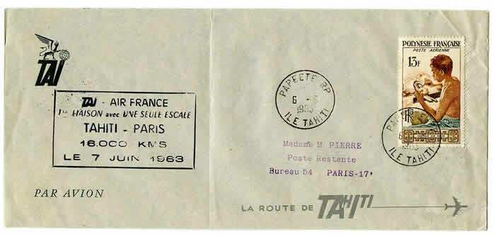 1er vol une seule escale