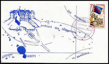 visite de Gaulle 1966 cachet rouge