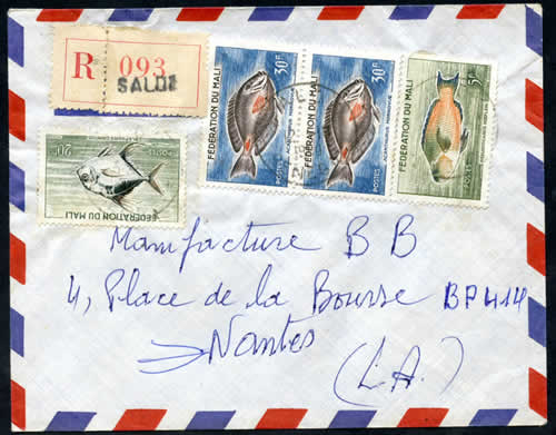 Poissons sur lettre du Sénégal