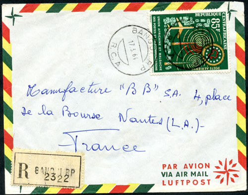 Cachet "BANGUI R.P. / R.C.A."