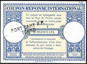 Coupon de l'Office Equatorial des Postes