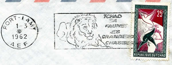 Flamme lion couronne AEF en 1962