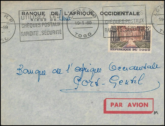 OMEC Chèques postaux 1960 Togo
