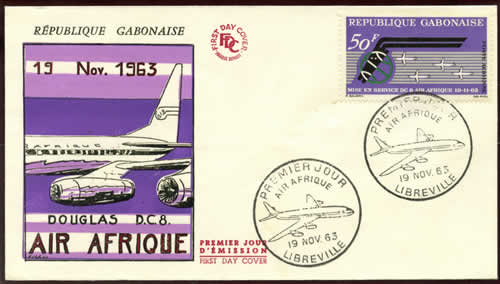 FDC DC8 d'Air Afrique