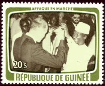 Visite Giscard D'Estaing en Guinée