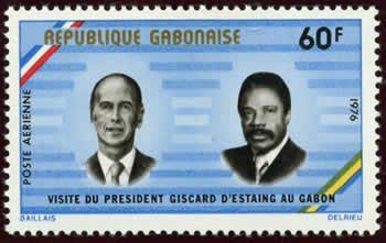 Visite du Pdt Giscard d'Estaing au gabon