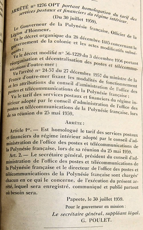 arrêté local