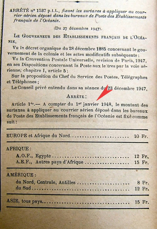 arrêté