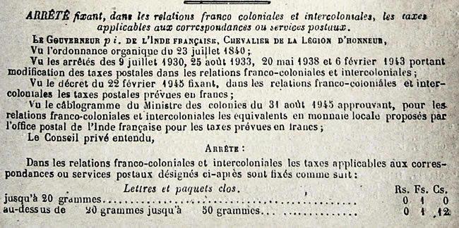 arrêté