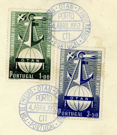 FDC OTAN Portugal 1952