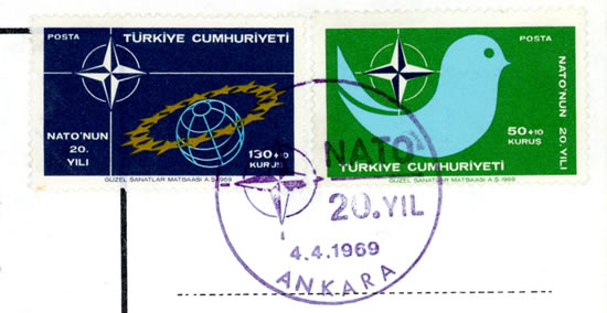 FDC Turquie 20ème anniversaire de l'OTAN
