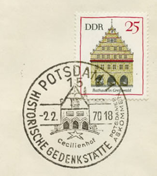 Oblitération commémorative Potsdam 1 15