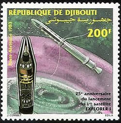 timbre de Djibouti Explorer 1