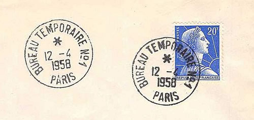 Bureau Temporaire OTAN  12-4-58