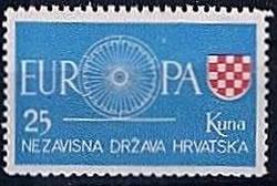 timbre de propagande exilés croates