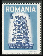 pseudo-timbre Europa de Roumanie 1957