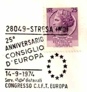 25ème anniversaire du Conseil de l'Europe Stresa