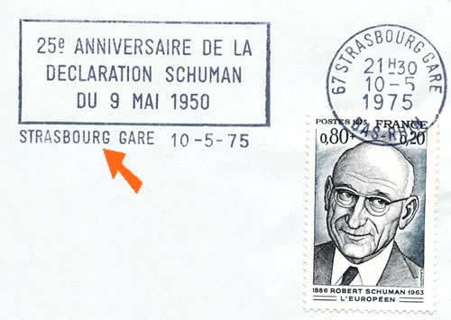 OMEC 25ème anniversaire de la Déclaration Schuman Strasbourg Gare