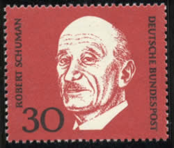 Robert Schuman timbre de RFA
