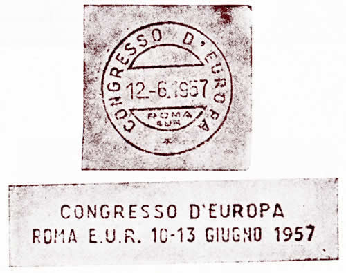 3ème Conrès de l'Europe à Rome 1957