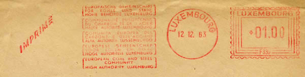 EMA de la CECA F 330 Luxembourg