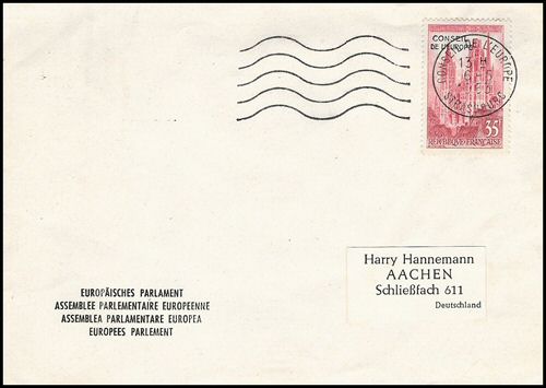 Courrier de l'Assemblée Parlementaire Européenne 1963