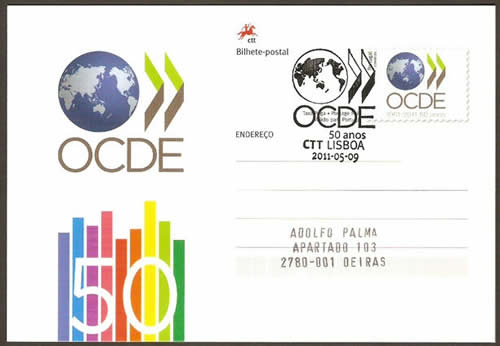 OCDE Entier Portugal 50ème anniversaire