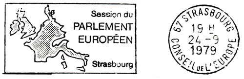 OMEC Parlement européen type 1 flamme à gauche