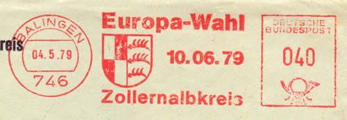 EMA Allemagne balingen élections européennes 1979