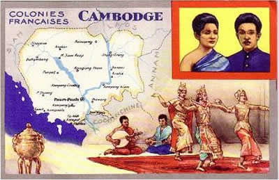 Carte du Cambodge