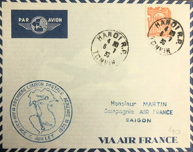 Premier vol Hanoi Vintiane saigon