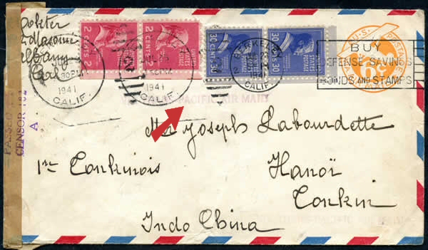 Lettre en provenance de Californie