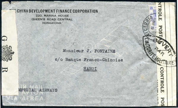 Lettre Hong-Kong Hanoi