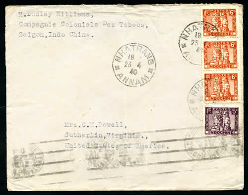 Lettre insuffisamment affranchie pour les USA