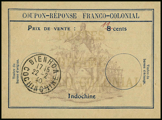 CRFC 11cts sur 8cts manuscrit