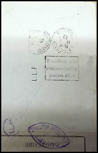 Daguin rectangulaire "travaillons plus"