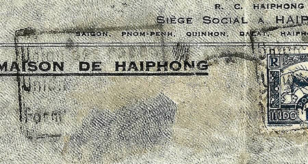 Agrandissement de l'oblitération de Haiphong