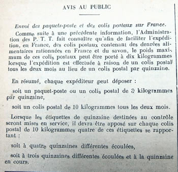 avis colis familiaux