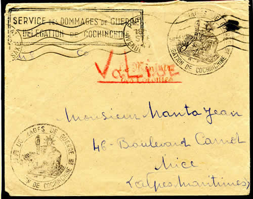 Dommages de Guerre Cochinchine