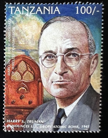 Président Truman annonçant le largage de la bombe atomique sur Hiroshima