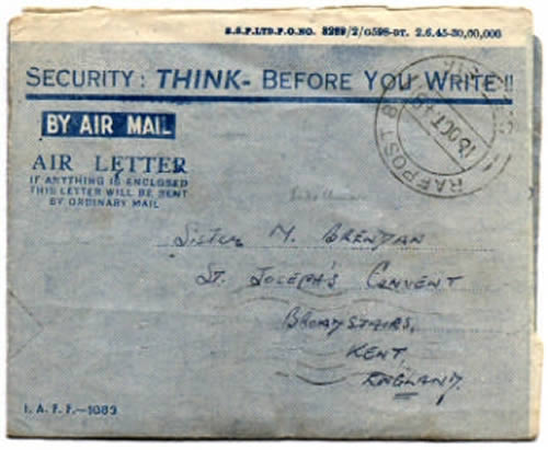 lettre RAFPOST 8