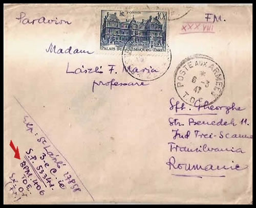 Cachet TOE Haiphong sans croix de Lorraine