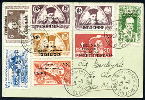 Pli philatélique 22-3-46