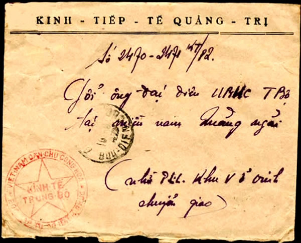 Courrier officiel de Quang-tri