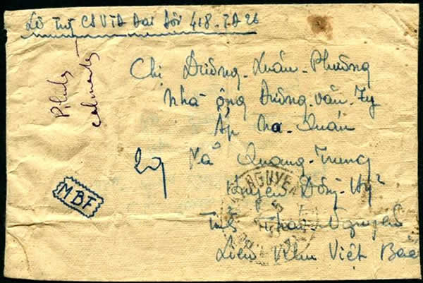 Courrier militaire de 1949