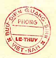 cachet postal Phong Le Thuy