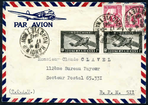 Lettre par avion 2$40