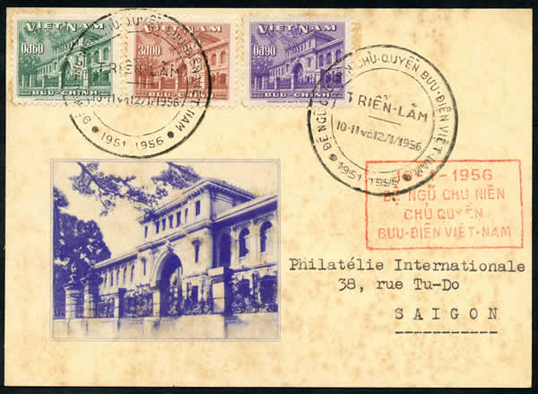 5ème anniversaire du service postal de l'éta du vietnam.