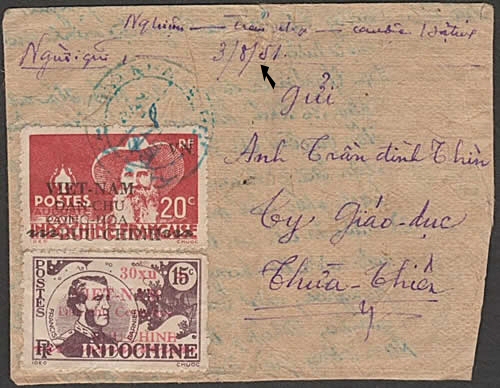 Lettre du Vietminh à 50d août 1951